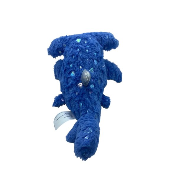 Blue Hammerhead Shark Plush Toy 12" Soft Stuffed Animal Embroidered Textured - Picture 6 of 10